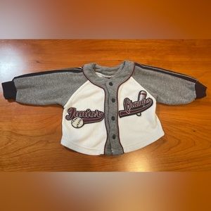 Baby  Headquarters Boys Junior Champs Gray  Sweatshirt Jacket 3-6 Months